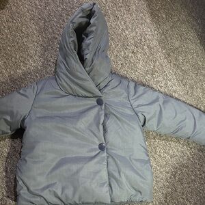 Hanna Andersson Kids Charcoal Puffer Jacket